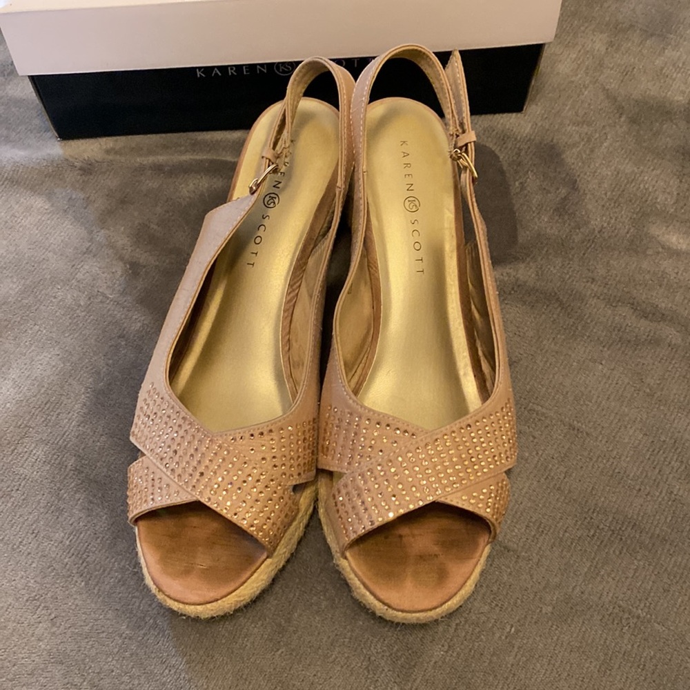 Karen Scott Rope Wedges - Picture 2 of 5